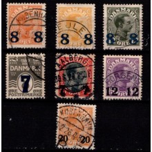 Danmark. Lot med provisorier. AFA samlet 465 kr. Vores pris 50 kr.